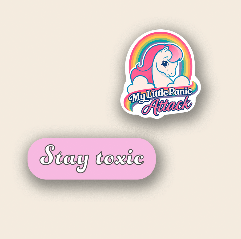 Обкладника "Набір 3Д стікерів «Panic»" Обкладинка "Набір 3Д стікерів «Panic»"