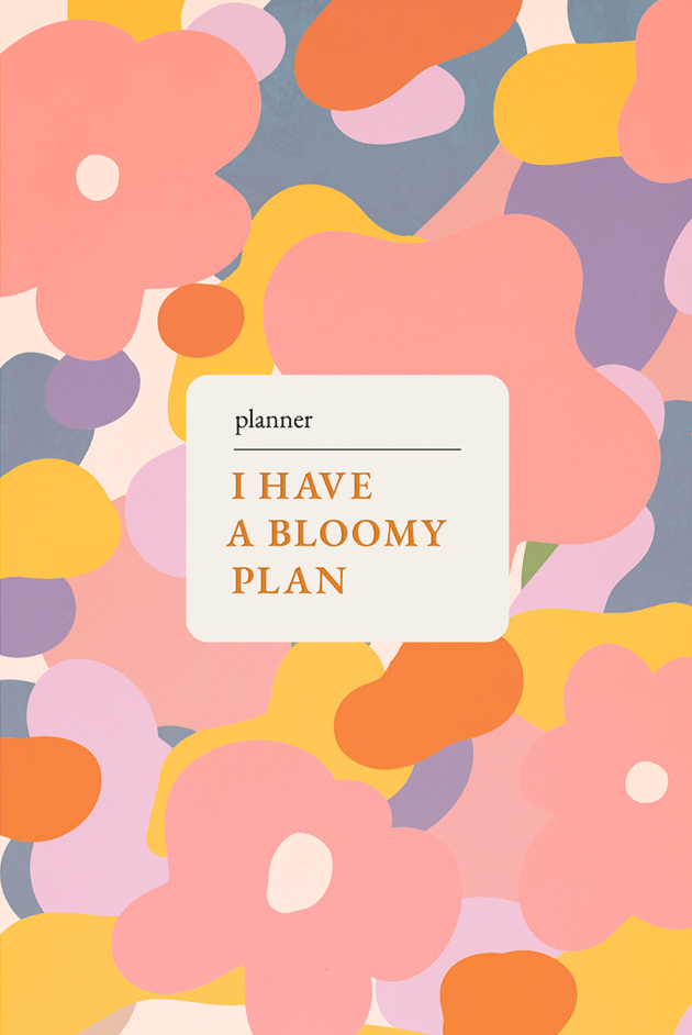 Блокнот для планування «I HAVE А BLOOMY PLAN mini» барвистий