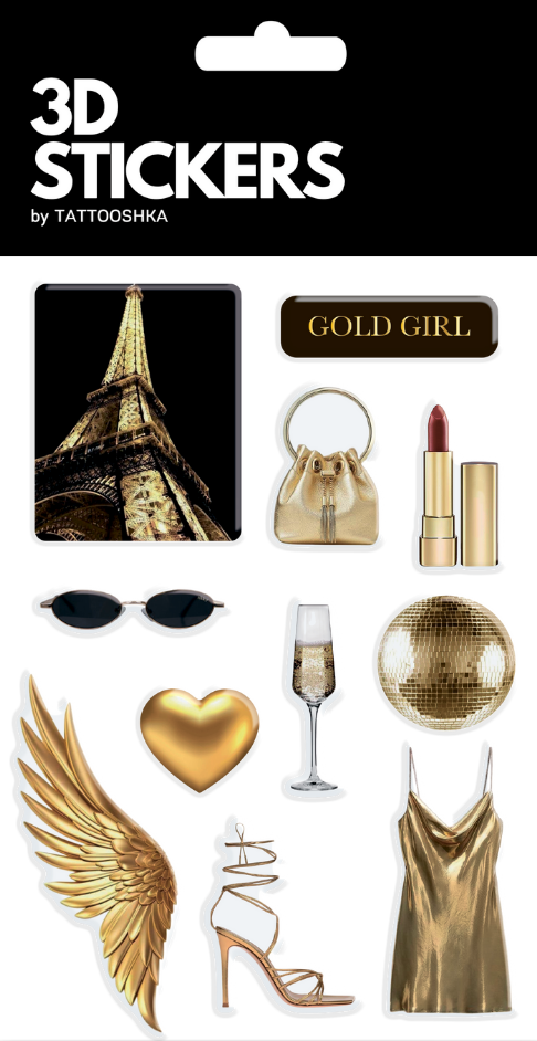 3D стікери "Golden Glam"