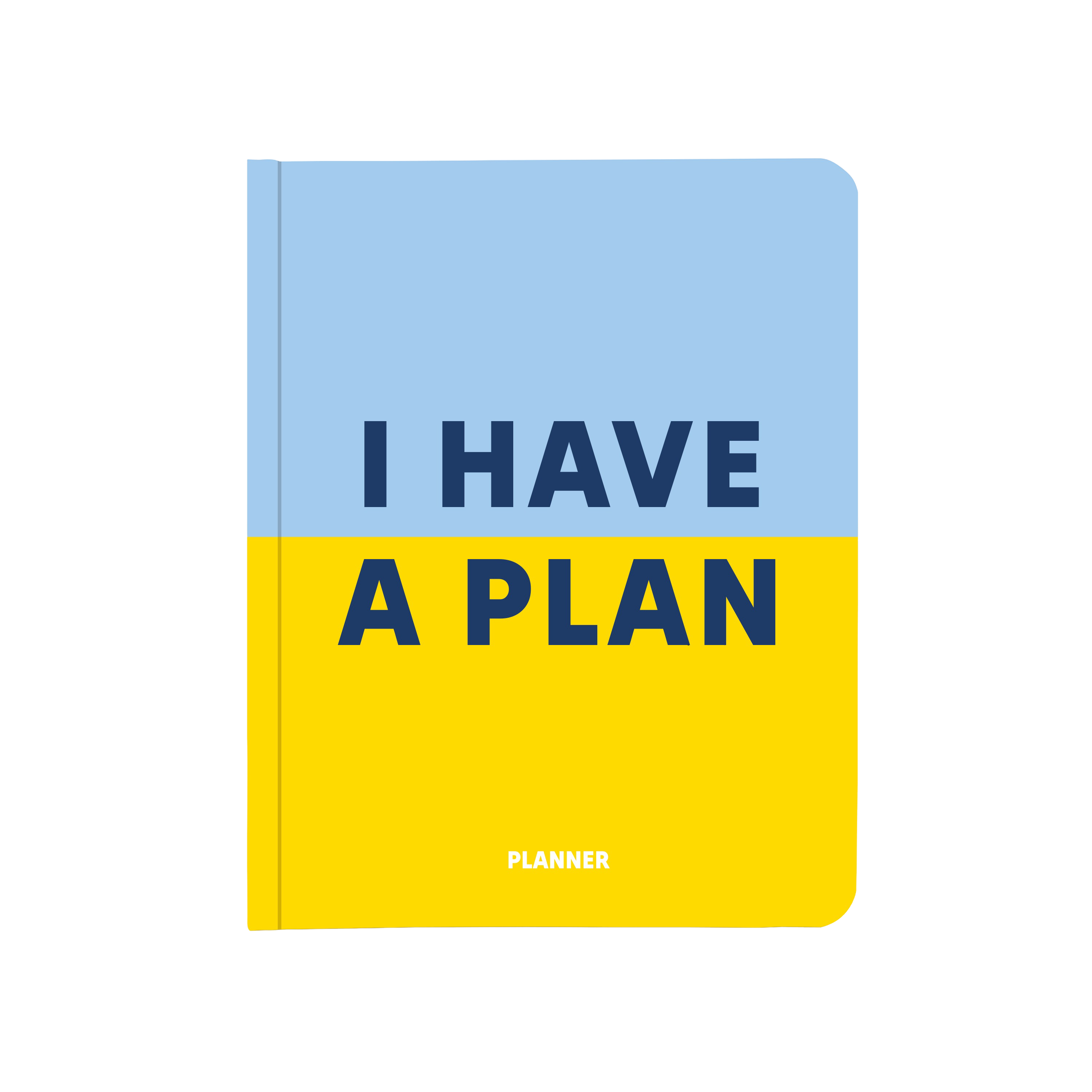 Блокнот для планування "I HAVE A PLAN" блакитно-жовтий