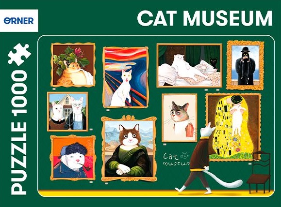 Пазл "Котячий музей"