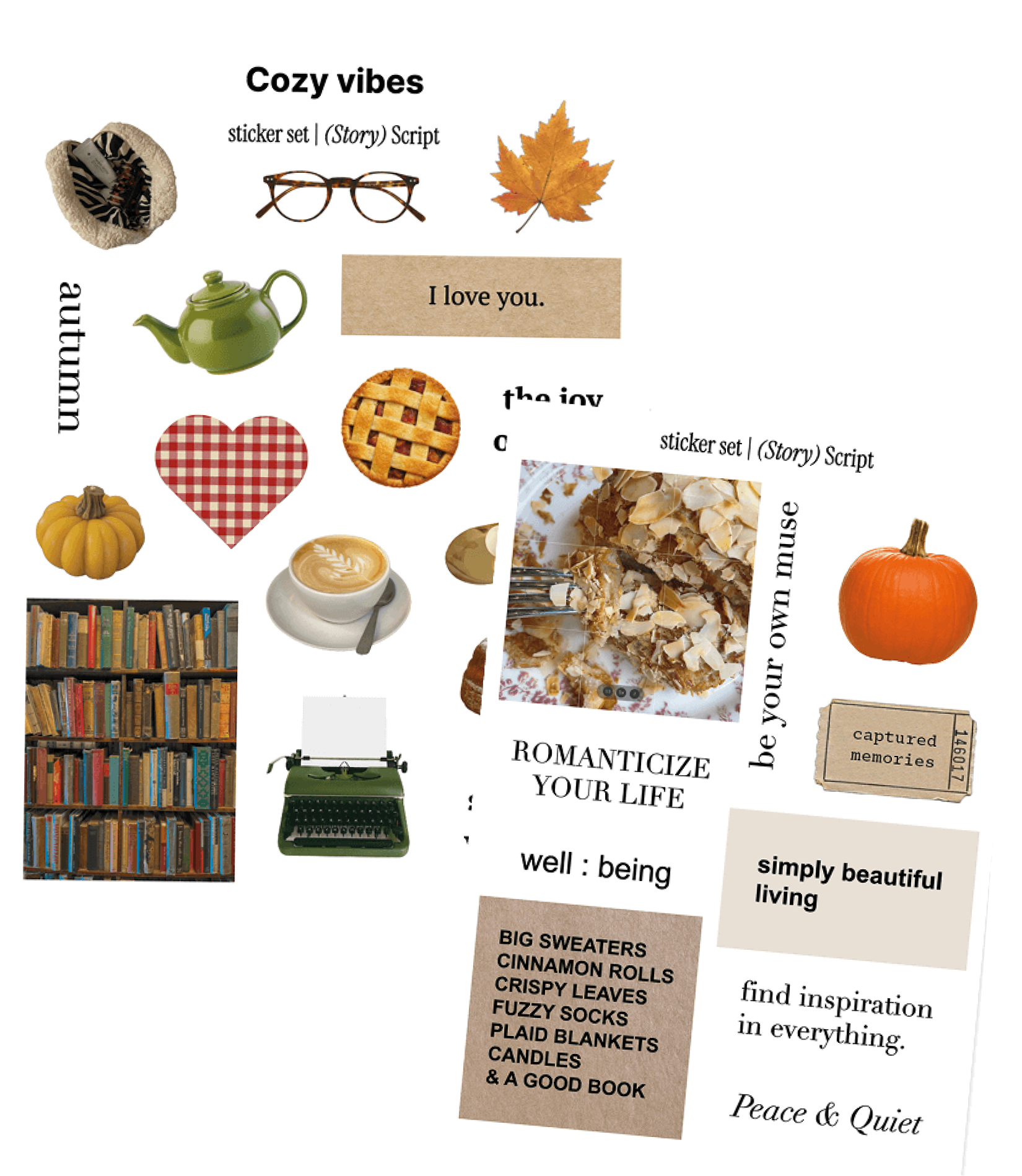 Стікери "Cozy vibes"