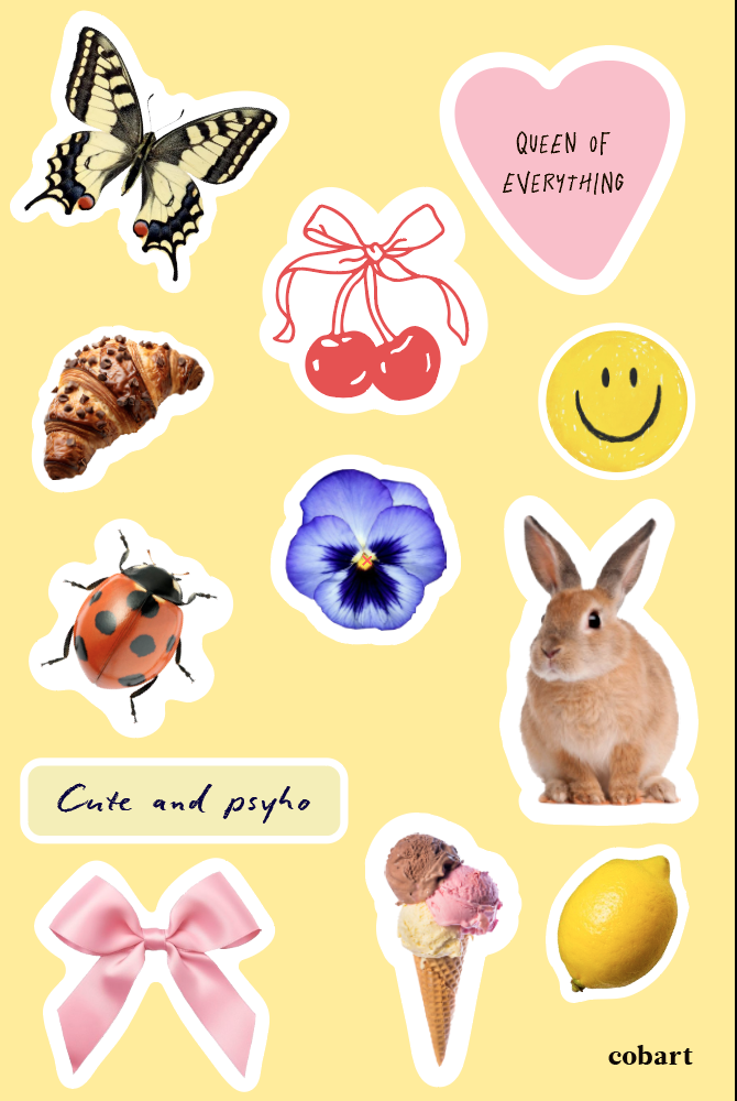 Стікерпак 3Д "Lemon curd"