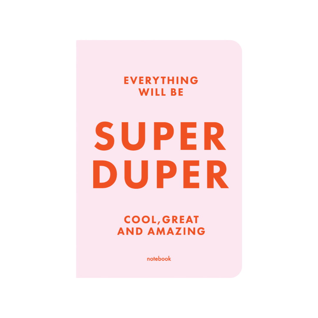 Блокнот "SUPER DUPER" рожевий