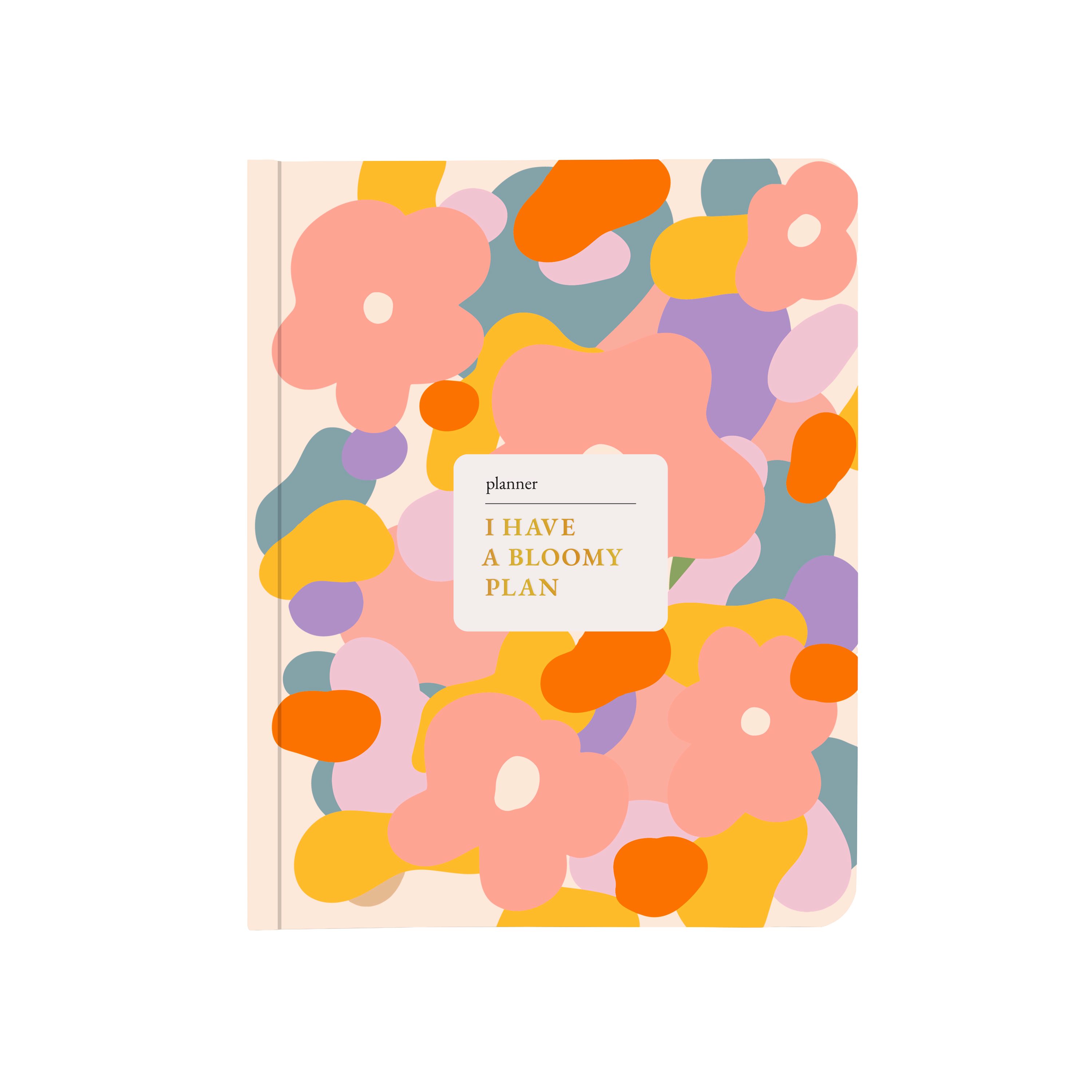 Блокнот для планування "I HAVE А BLOOMY PLAN" барвистий