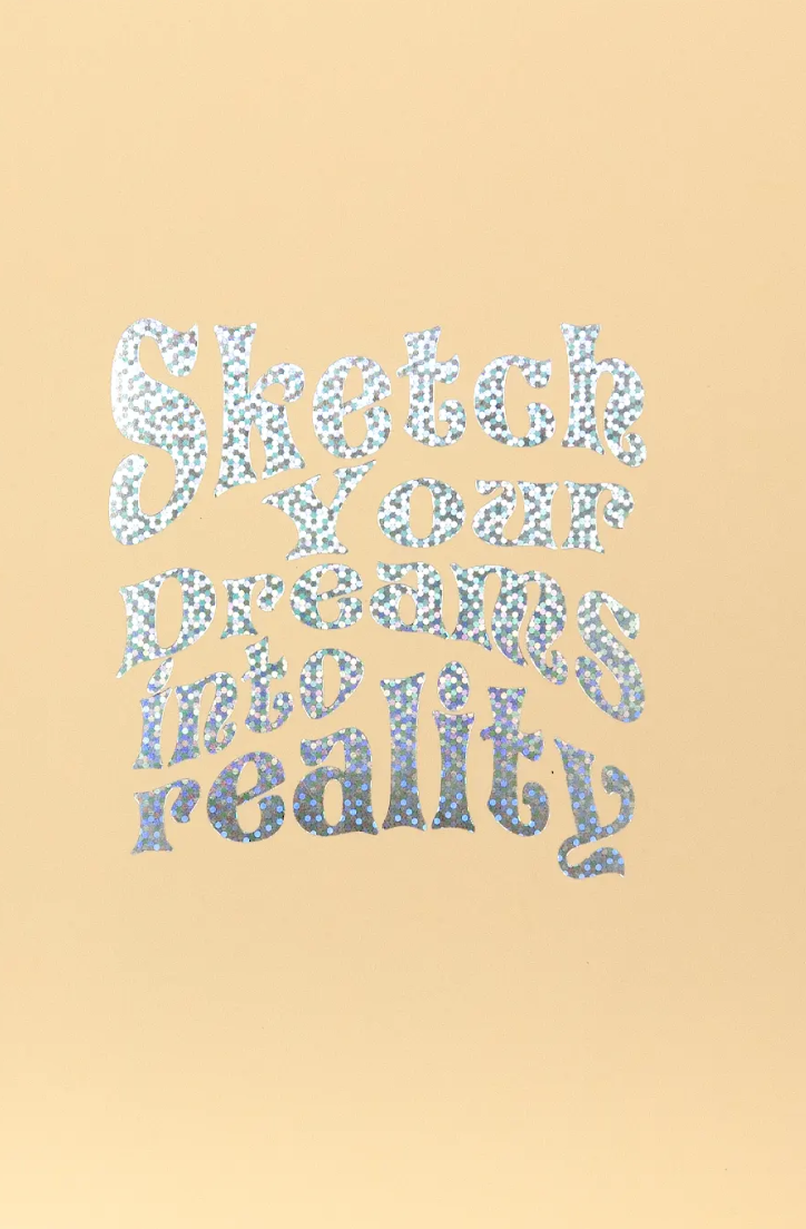 Еко-скетчбук з кремовими аркушами "Втілюй свої мрії"...