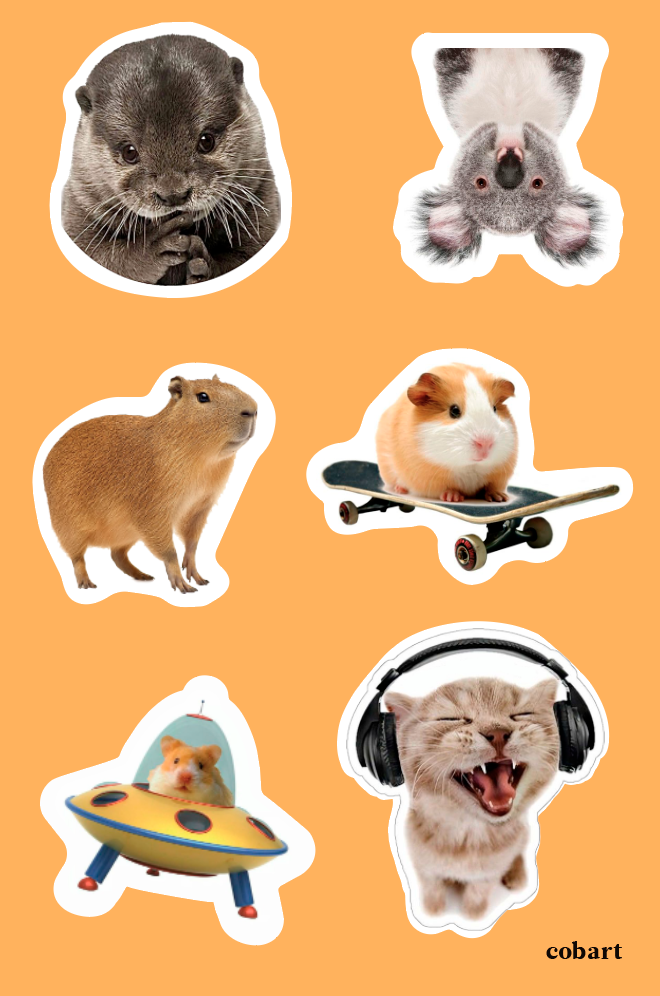 Стікерпак 3Д "Animals"