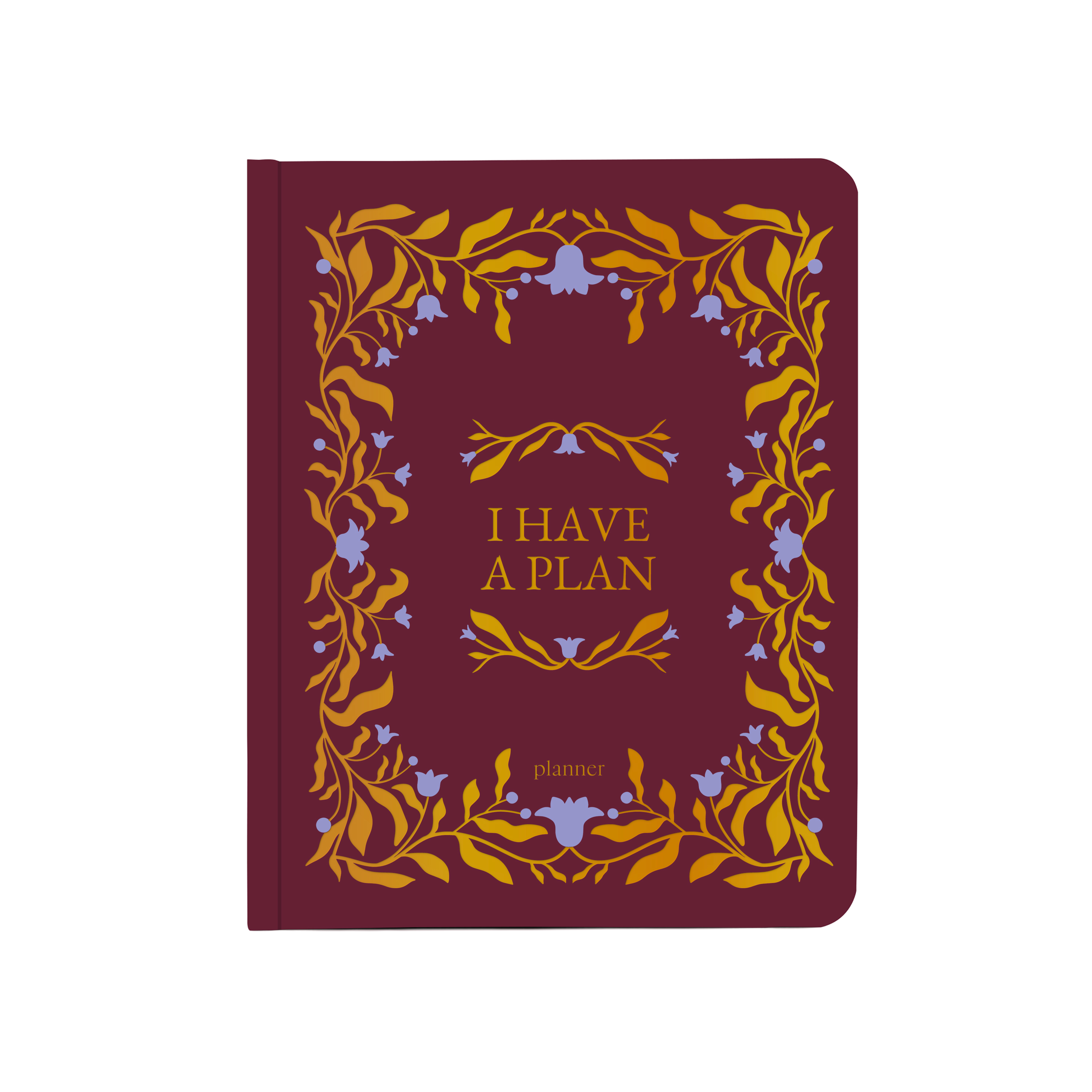 Блокнот для планування "I HAVE A PLAN" марсаловий з...