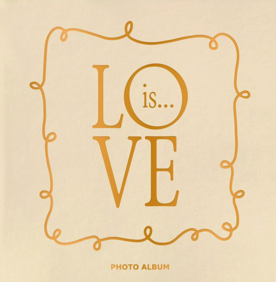 Фотоальбом "Love is..." бежевий