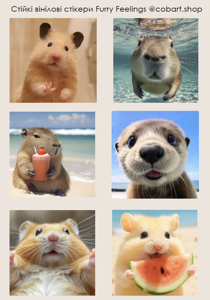 Вініловий Стікерпак "Furry Feelings"