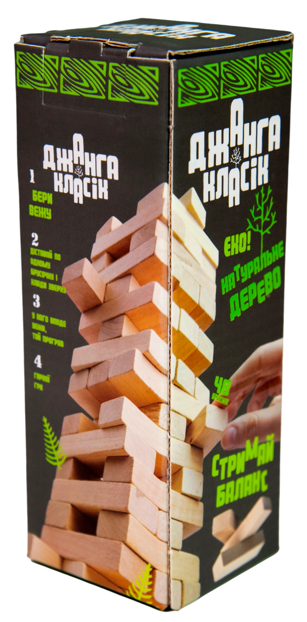 Настільна гра "Дженга класік еко 48 брусків"