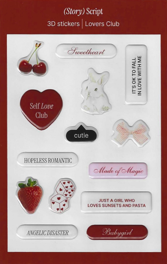 3D стікери "Lovers Club"
