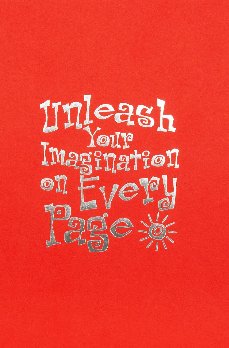 Еко-скетчбук з червоними аркушами "Дай волю своїй уяві"...