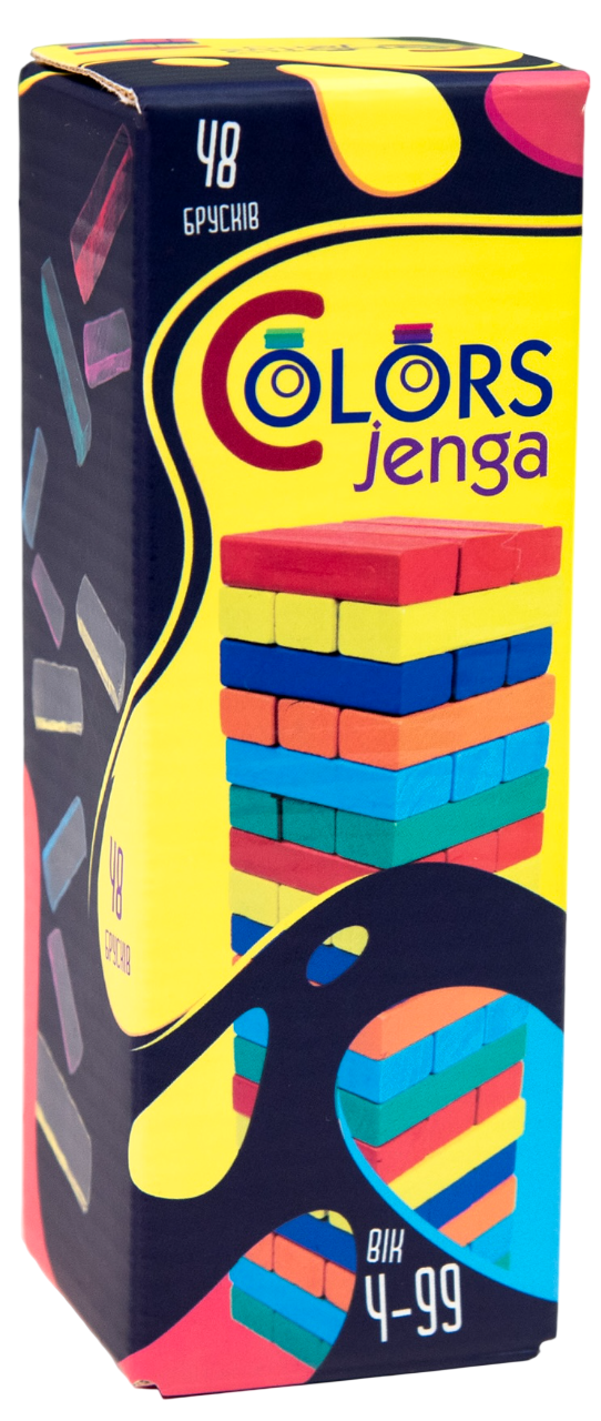 Настільна гра "Colors Jenga 48 брусків"