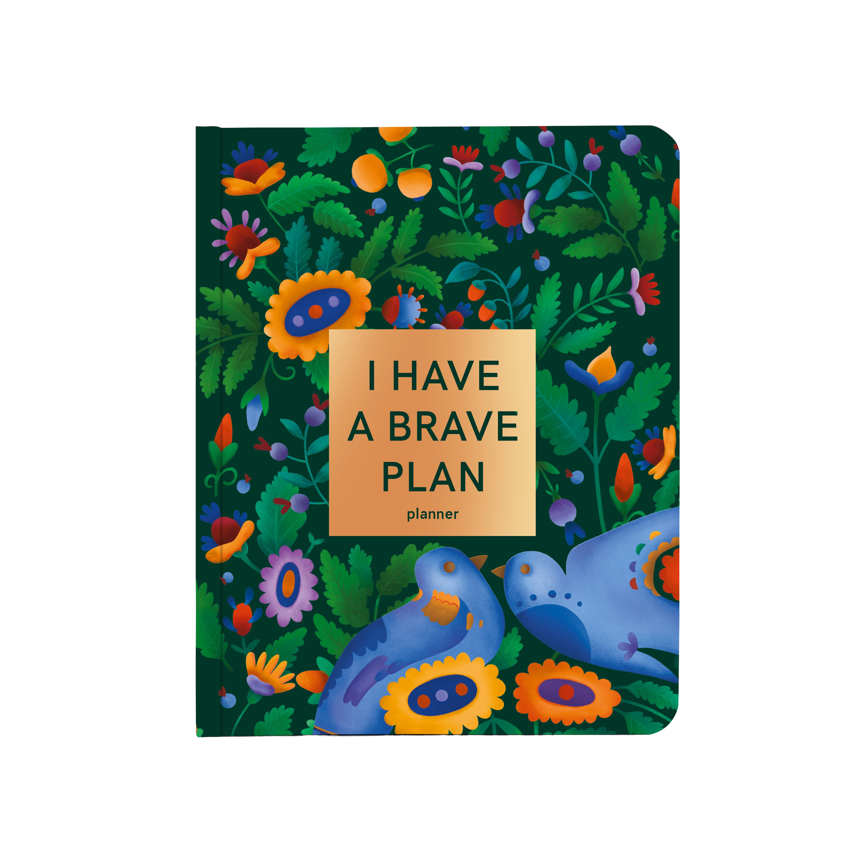 Блокнот для планування "I HAVE A BRAVE PLAN" квіти...