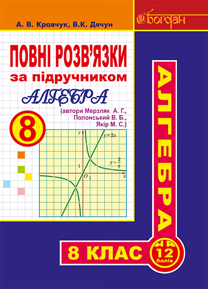 Повні розв'язки за підручником "Алгебра. 8 клас" (автори...