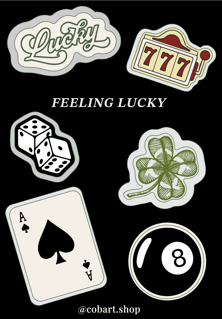 Стікерпак 3Д "Feeling lucky"