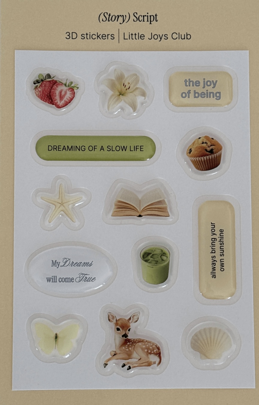 3D стікери "Little Joys Club"