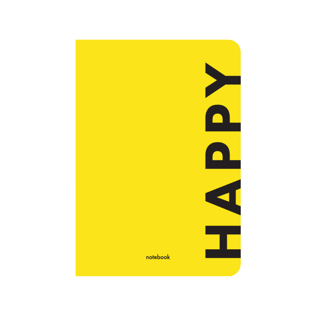 Блокнот "Happy" жовтий
