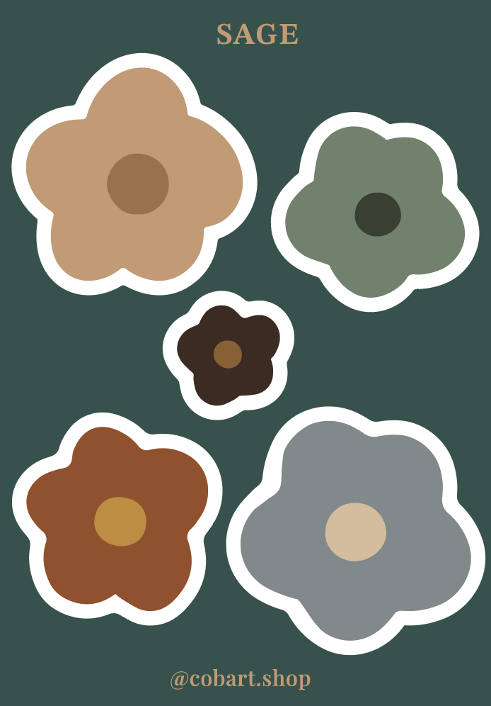 Об'ємні стікери "Sage"