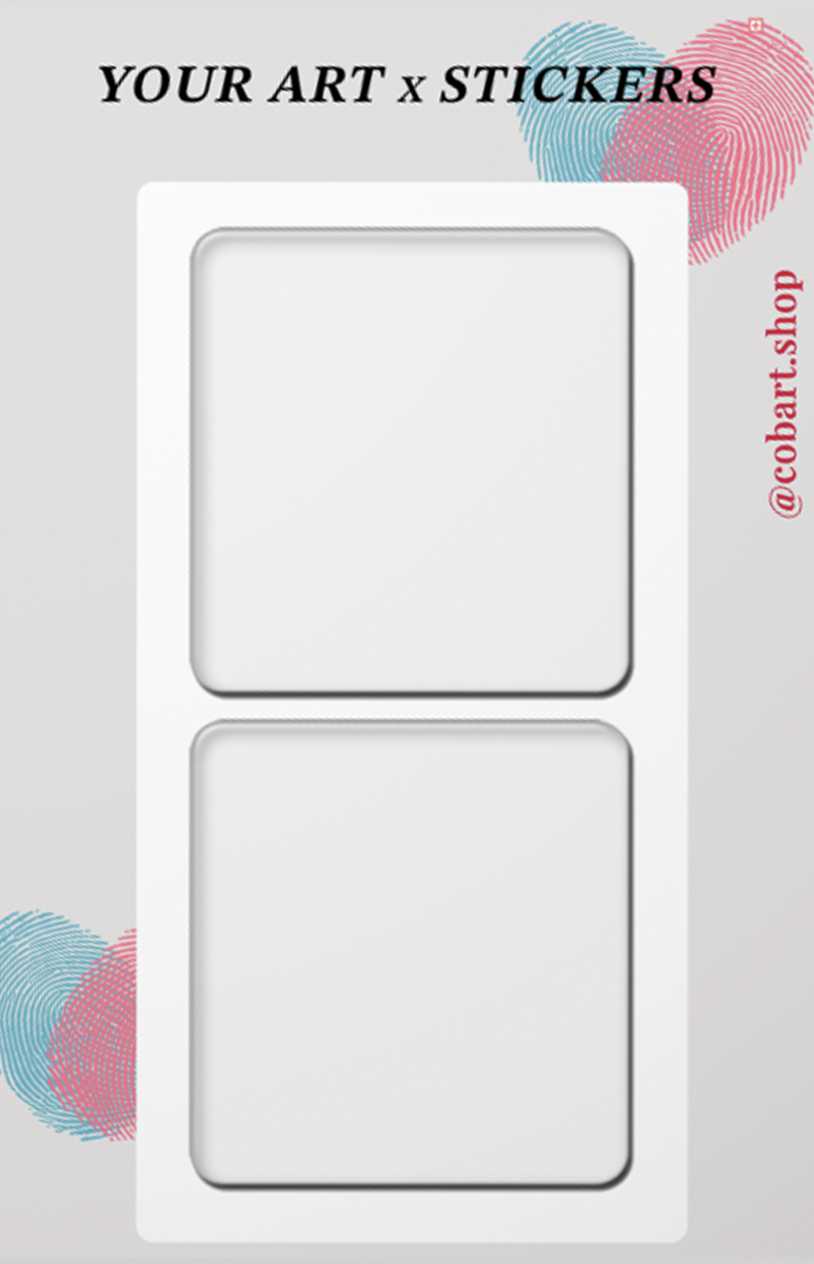 Об'ємні парні стікери "Your art х stickers"