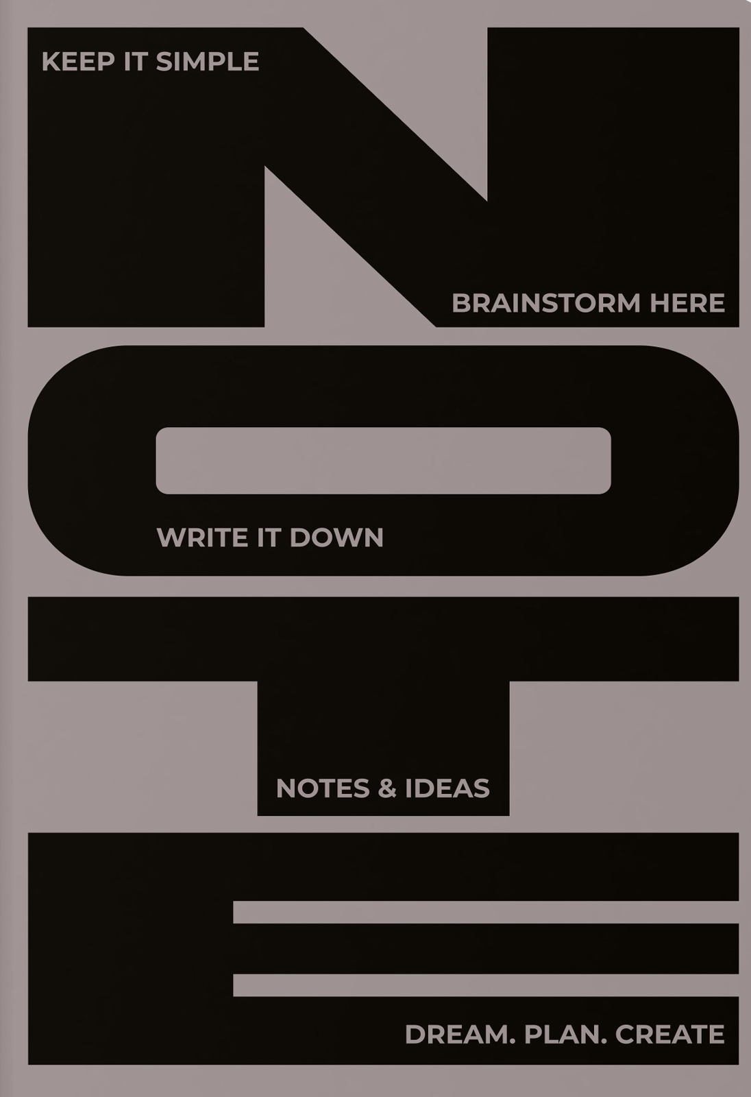 Блокнот "Notes & Ideas" сірий