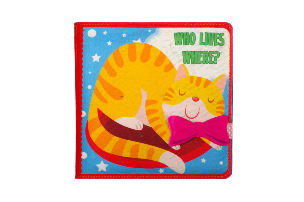 Фетрова книжка "Who Lives Where?"
