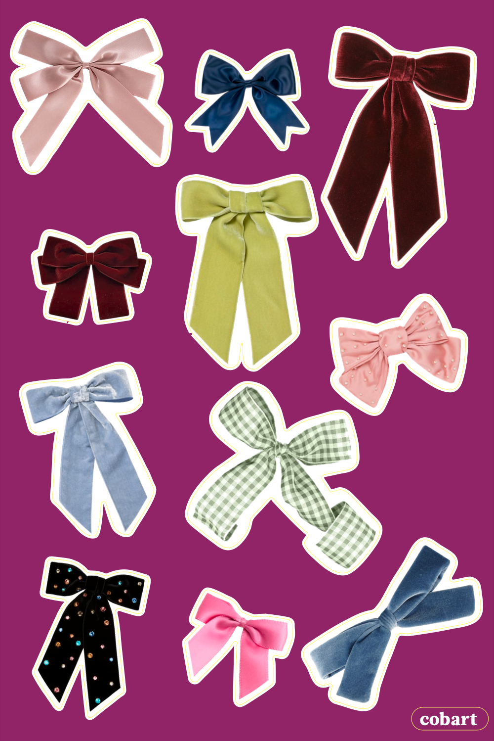 Вініловий стікерпак "Bows"