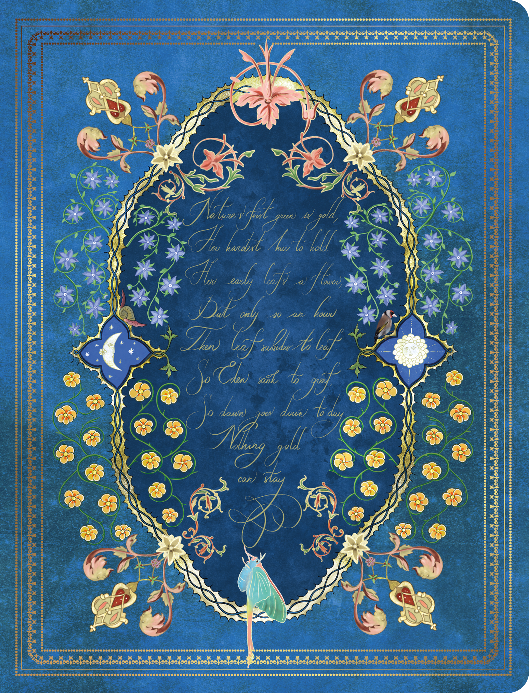 Скетчбук для малювання "Nothing gold can stay"