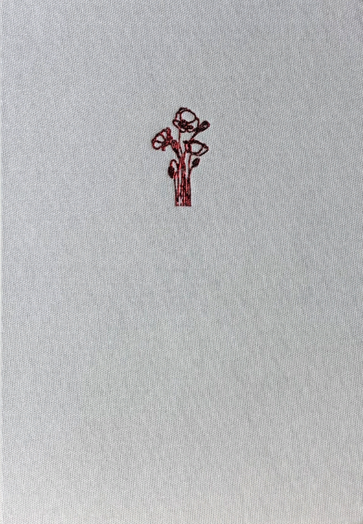 Блокнот "Маки" білий