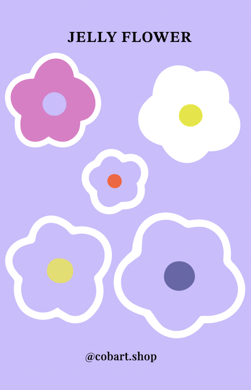 Стікерпак 3Д "Jelly flower"